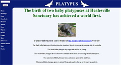 Desktop Screenshot of platypus.org.uk